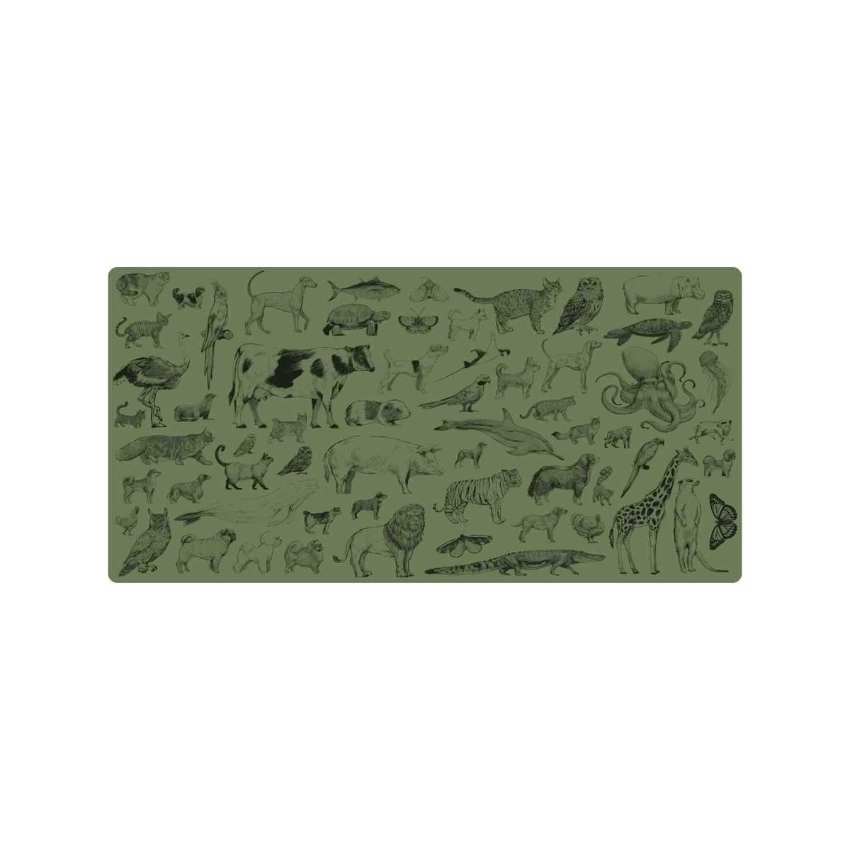 Mousepad Atlas animal 55x27 Classic | Custom