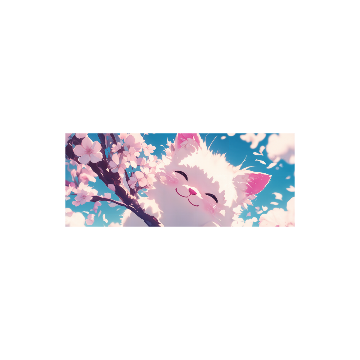 Mousepad Gato Sakura 80x32 Classic | Custom