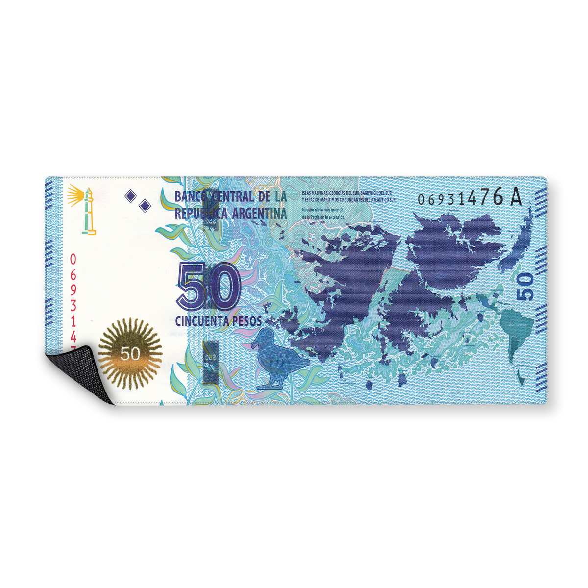 Mousepad 50 Pesos Malvinas PRO | NOTMID