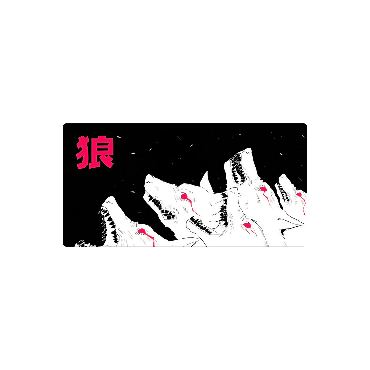 Mousepad lobos anime 80x40 Classic | Custom