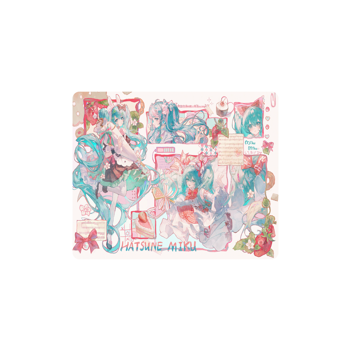 Mousepad pretty little miku 55x45 Classic | Custom