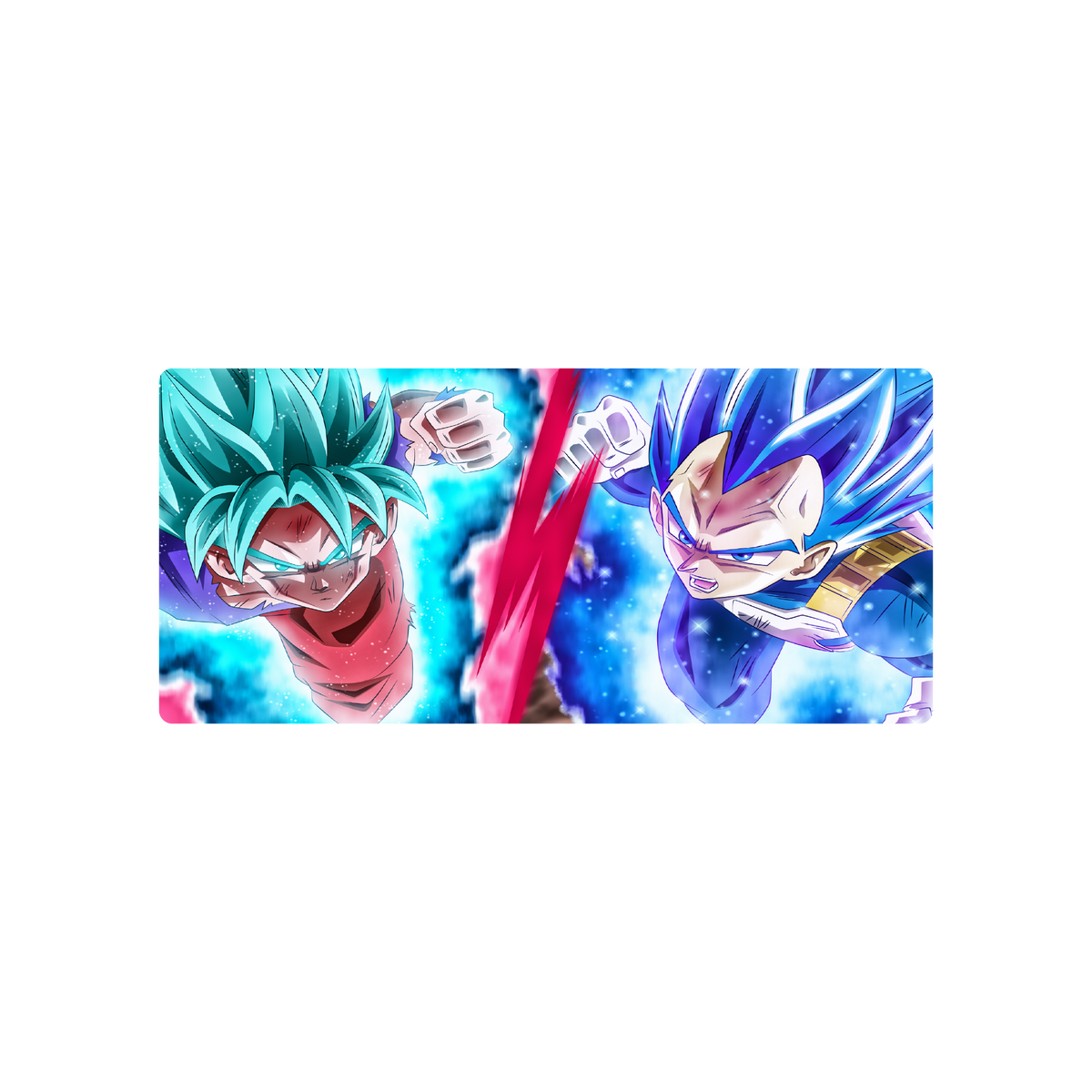 Mousepad Goku y Vegeta Blue 86x39 Classic | Custom