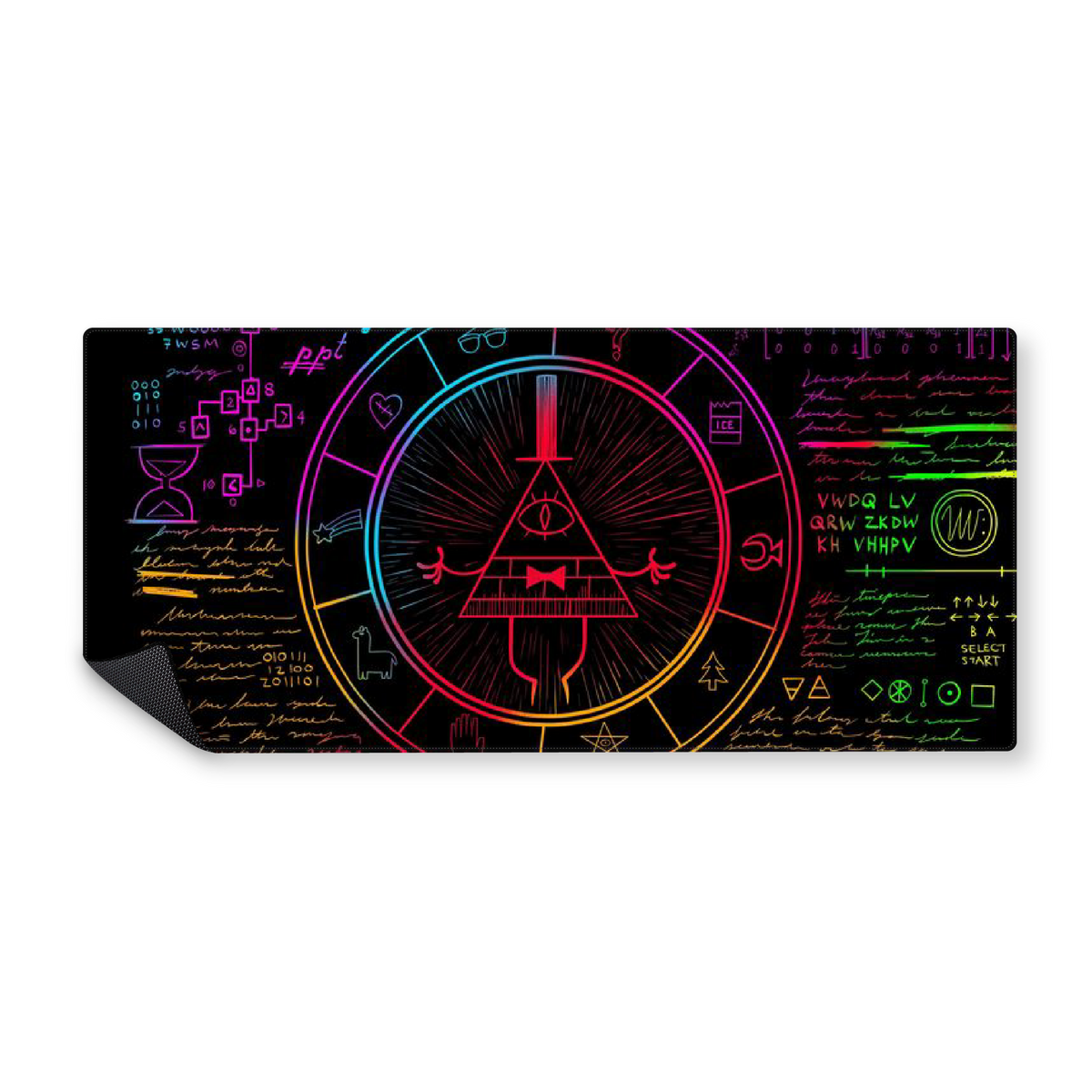Mousepad Gravity falls zodiaco multicolor 90x40 Classic | Custom