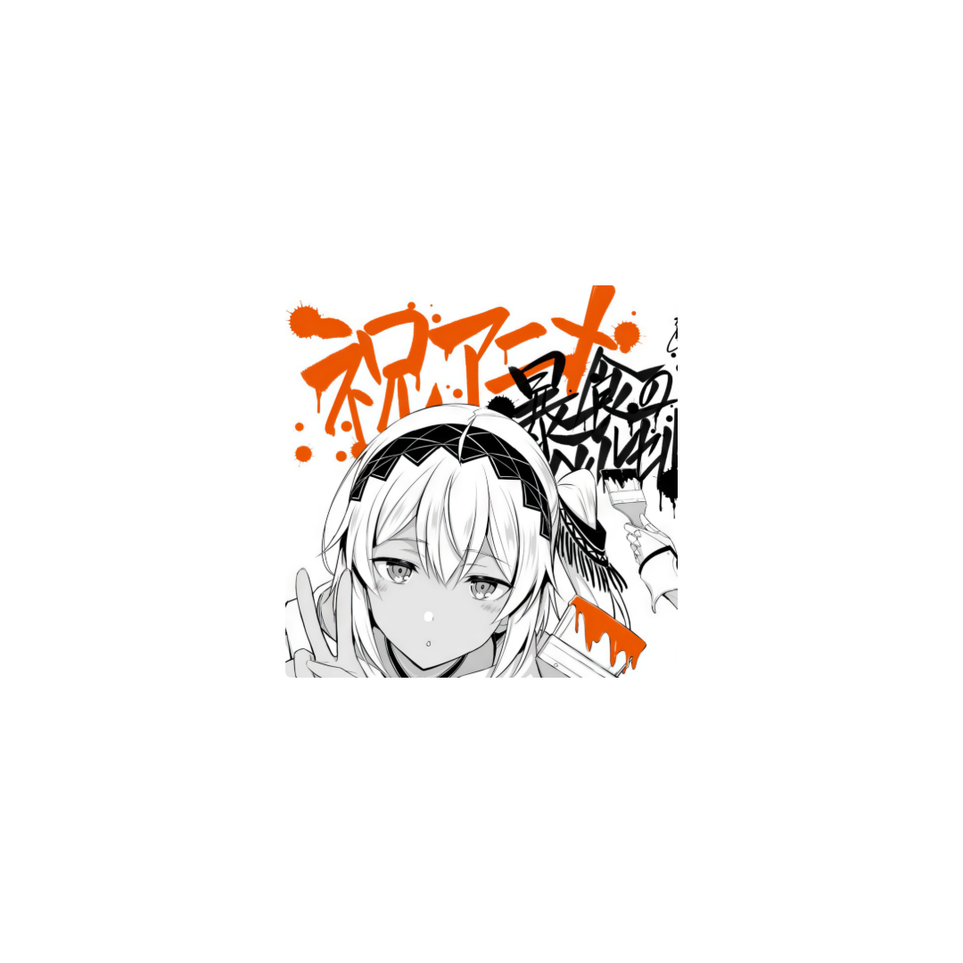 grafiti anime girl