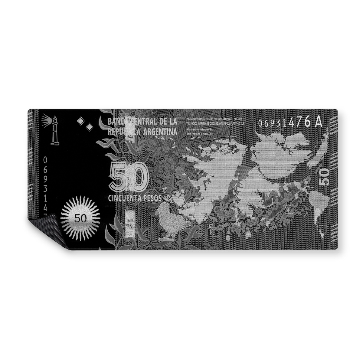 Mousepad 50 Pesos Malvinas PRO | NOTMID
