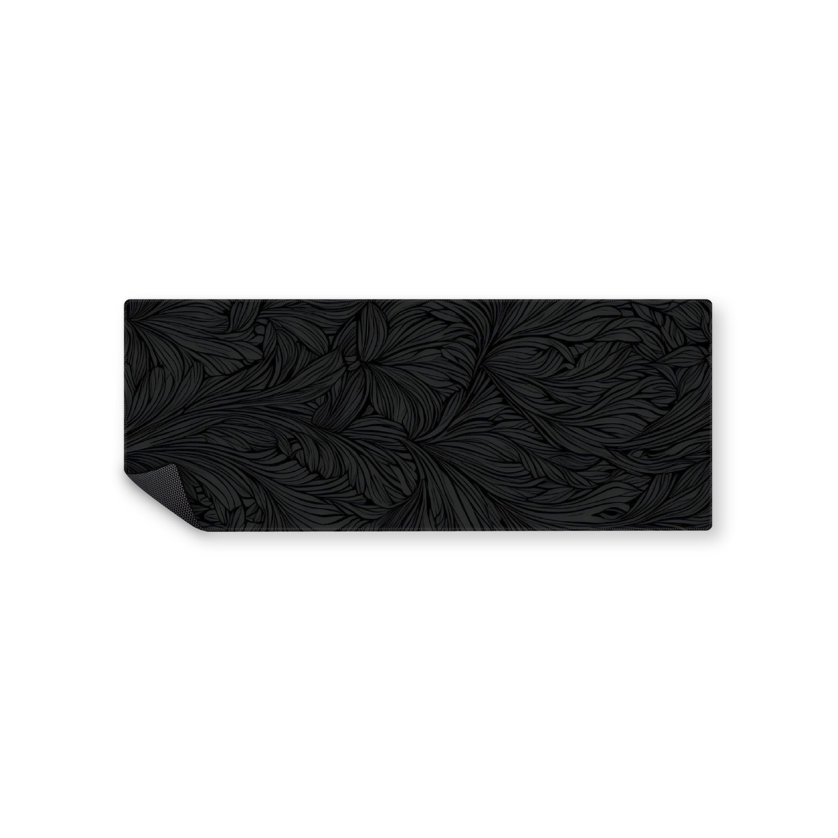 Mousepad black floral 82x32 Classic | Custom